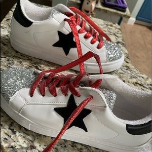 Steve Madden Glitter Star Sneaker GG lookalike